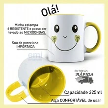 Mug Cup Saint Francis Of Assisi With Prayer 24 - 黃色 - 查看 3