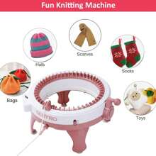 Knitting Machine 48 Needle DIY Hand Knitting Machine Weaving Loom Board Rotating Needle Machine For Adults - White - View 2