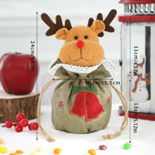 1 túi/4 túi quà Giáng sinh, túi đựng táo, hộp quà táo đêm Giáng sinh, hộp & túi đóng gói, túi giấy gói sáng tạo. Thích hợp cho Giáng sinh, đêm Giáng sinh, Lễ Tạ ơn, tặng quà. - Nhiều màu - Xem 13