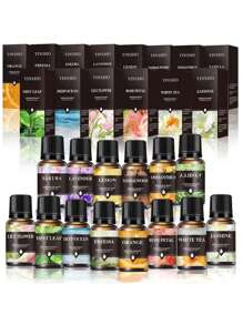 10毫升银秀水溶性精油：香草、薰衣草、樱花、茉莉香薰机，10多种香型，家居空气清新剂，舒缓持久的香气，藤条香薰和蜡烛礼盒套装 - YINSHO - 查看 5