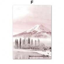 1pc Hồng Giáng sinh mùa đông tuyết Santa Chalet nghệ thuật tường Canvas vẽ tranh Bắc Âu áp phích và bản in hình ảnh tường cho phòng ngủ trang trí nhà không có khung - Nhiều màu - Xem 16