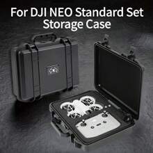 porseejie For DJI NEO Explosion-Proof Box Waterproof Drone Storage Bag Shoulder Storage Box Travel School College Electronic Bagcharger Carry Case Cable Tidy Box Duffel Travelling Bag Cable Bag Electronic Data Cable Bedside Storage For Travel Airpods Camera Collect Women Man Child's Christmas Gifts Essential Teacher Supplies Waterproof Lightweight Large Capacity Portable Accessories - Black - View 2