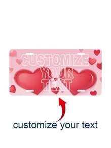Personalized Car Tag License Plate, Checkered Name Car Tag, Front Car Tag, Custom License Plate, Personalized License Plate, Initial Car Tag Gifts Birthday Graduation - Multicolor - View 10