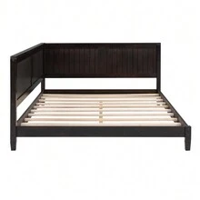 Full Size Wood Daybed/Sofa Bed, Espresso - 濃縮咖啡+實木+MDF-1 - 查看 3