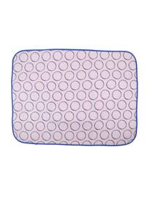1 Pc Foldable Steam Ironing Pad Home Ironing Mat Hanging Soft Ironing Board, Steam Cloth Mat Storage Furniture Supplies - Heat-Resistant, Water-Repellent, Anti-Slip Bottom, Thermal Insulation Anti Scalding Waterproof, Portable, Compact, Space-Saving, Easy To Store, Ideal For Home, Travel, And On-The-Go Ironing Needs, Ideal For Small Spaces, Blue Frame & Pink Topping, Perfect For Quick Touch-Ups & Flat-Surface Ironing - Multicolor - View 9