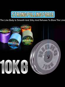 SOUGAYILANG 8-Strand  328YDS   PE Braided Fishing Line,Abrasion Resistent Multifilament 10-100LB Fishing Line ,For Saltwater And Freshwater - Màu xanh lam - Xem 5