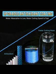 SOUGAYILANG 8-Strand  328YDS   PE Braided Fishing Line,Abrasion Resistent Multifilament 10-100LB Fishing Line ,For Saltwater And Freshwater - Màu xanh lam - Xem 7