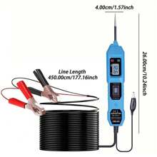 Multi-Function Automotive Circuit Tester 3.5-36V Automotive Multi-Function Drive Tester Automotive Electrical System Tester Trailer Light Tester Digital Multi-Function Automotive Circuit Tester 3.5-36V Automotive Multi-Function Drive Test Pen Automotive E - Red - View 2