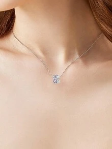 镀银饰品花朵植物系列珠子定位扣吊坠球适用于手链DIY女士饰品 - 銀色 - 查看 7