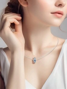 镀银饰品花朵植物系列珠子定位扣吊坠球适用于手链DIY女士饰品 - 銀色 - 查看 6