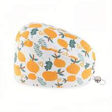 1 chiếc mũ y tá/mũ làm việc bằng chất liệu polyester in họa tiết hoa, động vật, trái cây và hoạt hình dành cho phụ nữ, có ốp lưng, khóa có thể điều chỉnh, chống vi khuẩn và chống bụi, thích hợp cho các chuyên gia y tế/làm đẹp/thú y - Nhiều màu - Xem 17