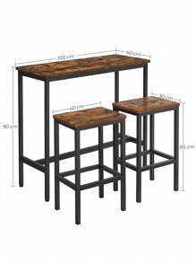 VASAGLE Dining Tables - 棕色 - 查看 6