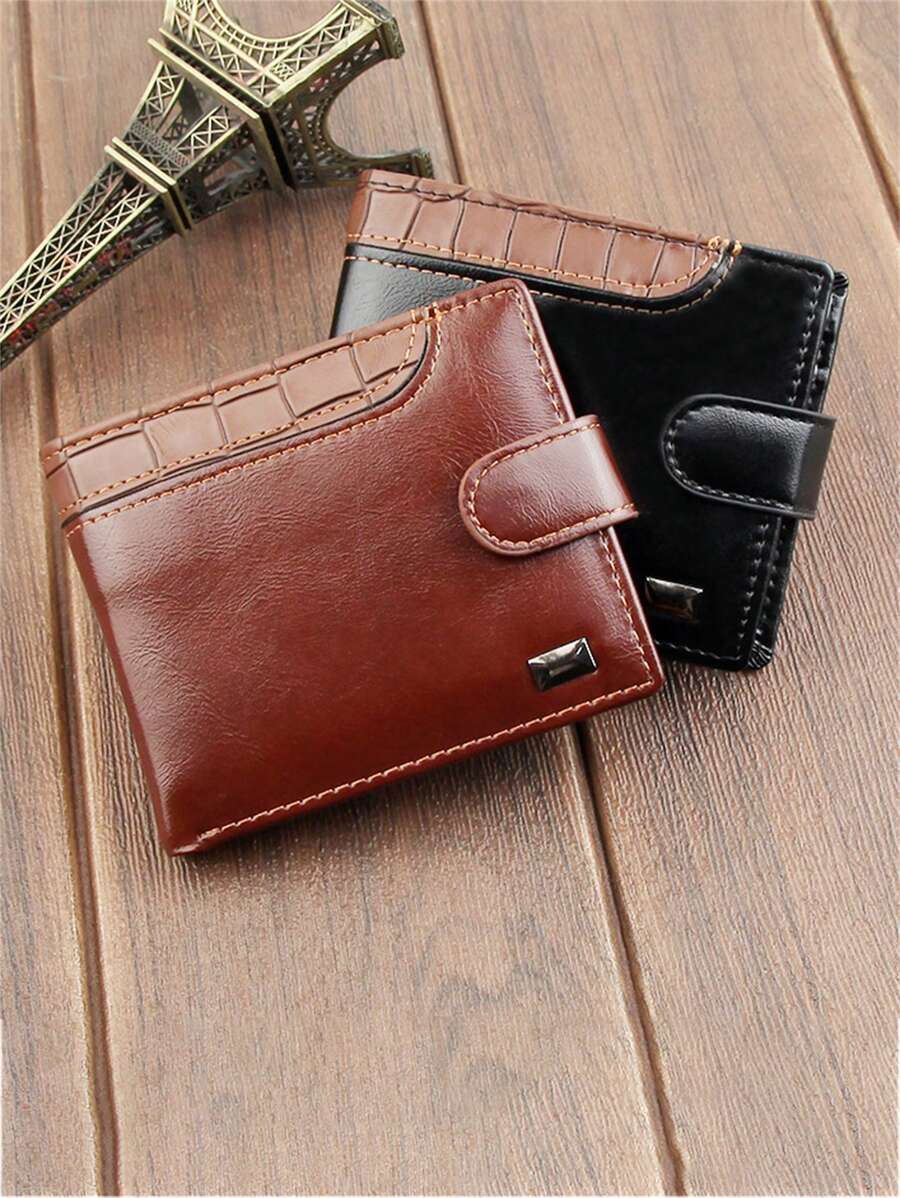 Men's Short Bifold Wallet, Business Casual New Leather Purse, Multi-Function Luxury Soft Leather Wallet With Card Holder, Suitable For Teen, Summer Casual Outdoor, Athletic Or Vacation Travel, Graduation Gifts, Birthday Dress Accessories