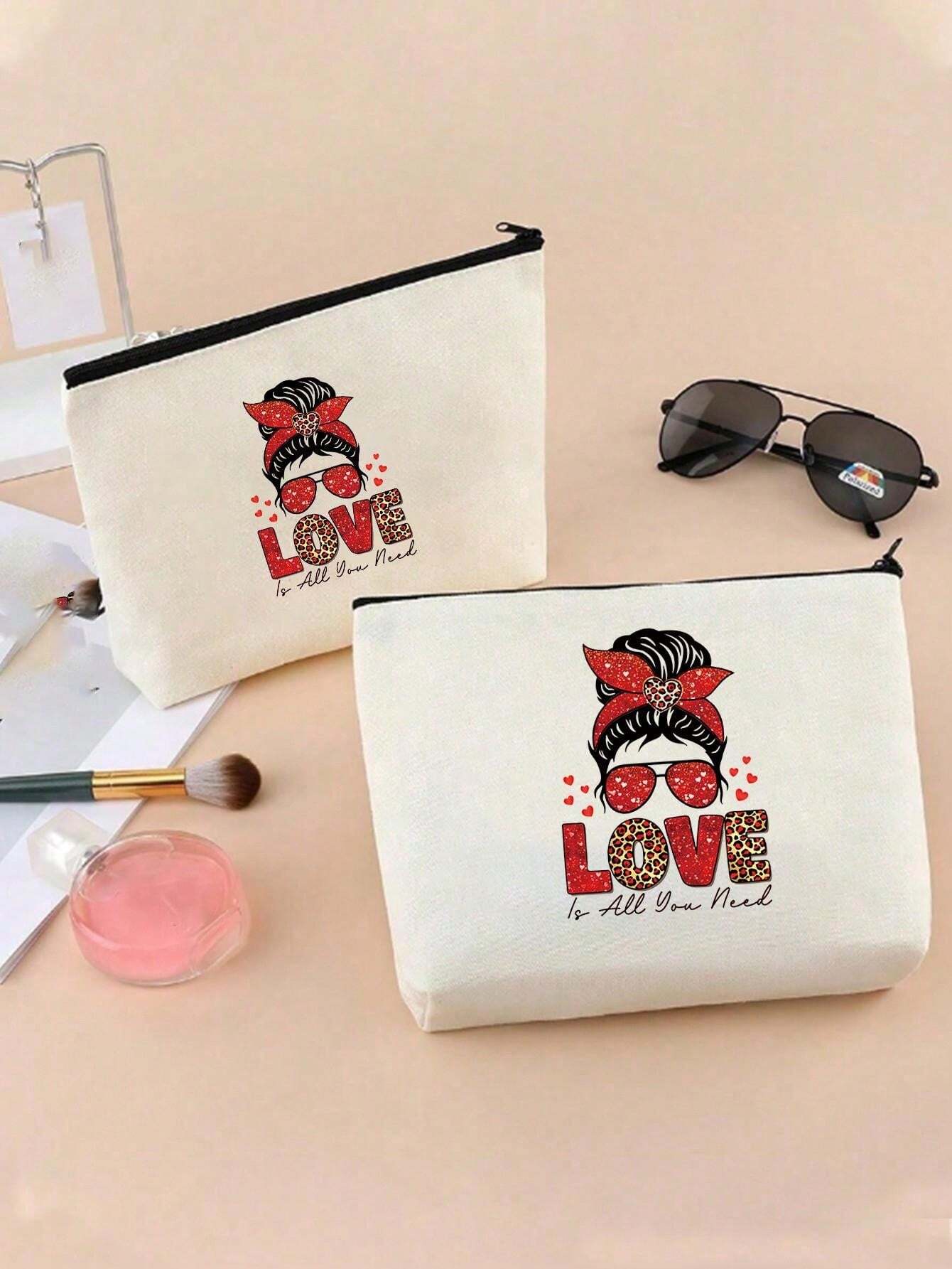 1pc Makeup Bag, Pencil Case, Cosmetic Bag, Makeup Organizer Bag, Travel