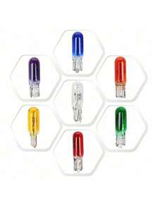 Original Pinguinho T5 Halogen Bulb 12v/1.2w Blue (10 Units) - Đỏ - Xem 2