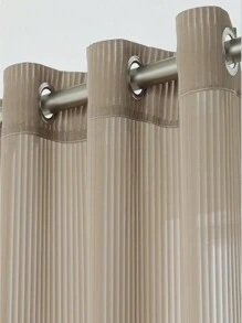 Rèm Sheer một tấm chắc chắn - Cà phê nâu - Xem 2