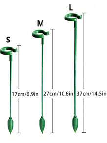 5pcs/Set Plant Support Stake For Flower & Potted Plants Including Alocasia, Chamaedorea Elegans Etc. - Green - View 1