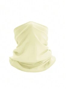 1 Packung Unisex Nackenwärmer - Sportlicher Stil, Polyester thermisch gefüttert, warm, verstellbar mit Zugband, einfarbig, gestrickt, multifunktional, geeignet für Outdoor-Aktivitäten