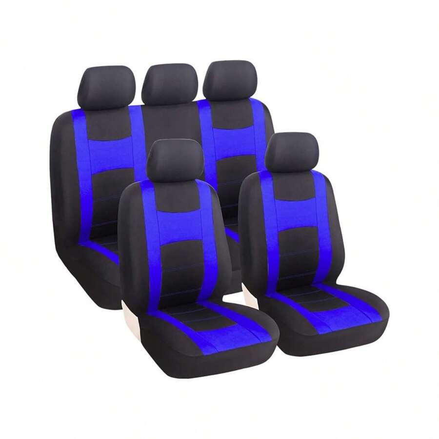 Uego De Fundas Para 5 Asientos De Automóvil 9pzs - Azul - Ver 1