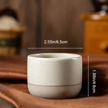 1 件日本厚瓷浓缩咖啡杯，复古陶瓷功夫茶杯，适用于咖啡、牛奶、果汁，是送给家人和朋友的理想礼物 - 彩色 - 查看 14