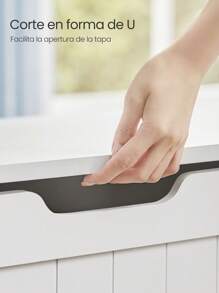 VASAGLE Shoe Changing Stool - White - View 6