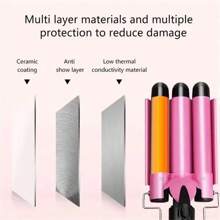 Triple Barrel Hair Waver, Ceramic Curling Iron With Adjustable Temperature, 25mm Waver For Long Or Short Hair, Fast Heating, Lasting Beach Waves, Gifts For Women, Mother's Day Gift