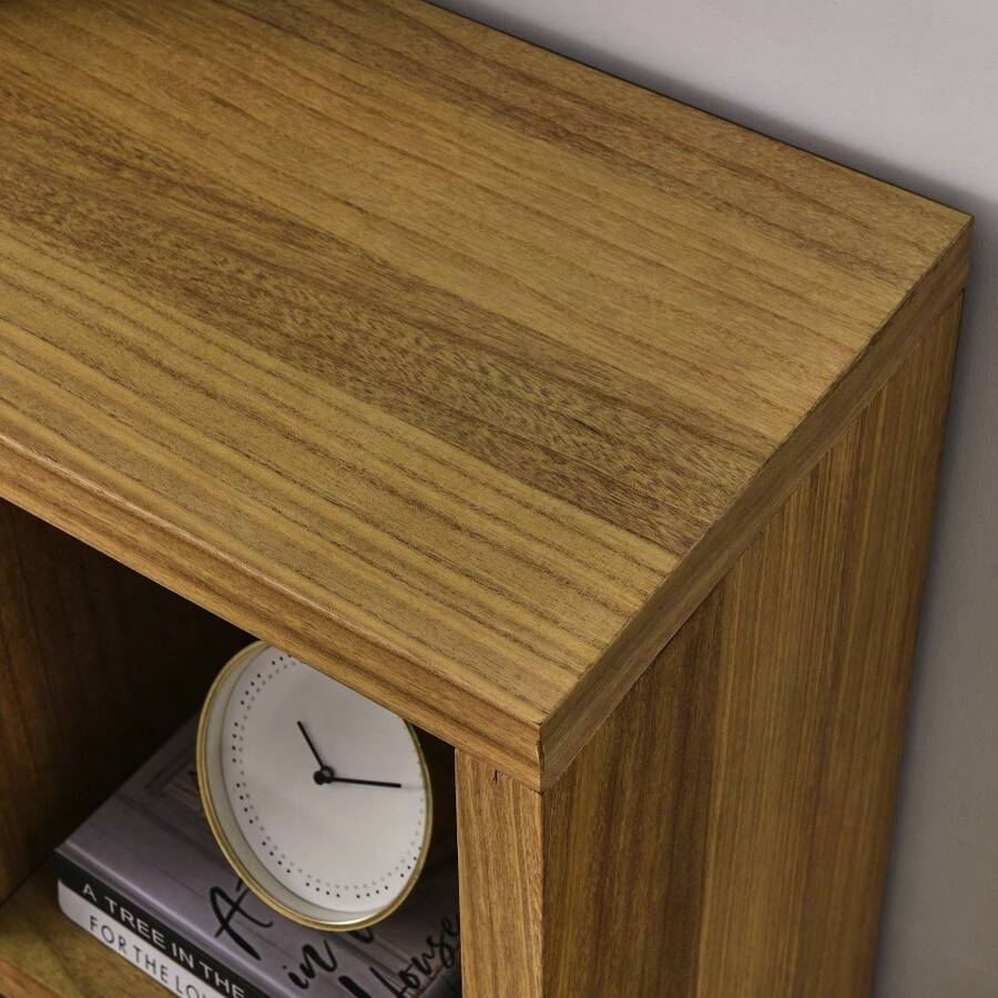 Open Wooden Open Shelf Bookcase, Freestanding Display Storage