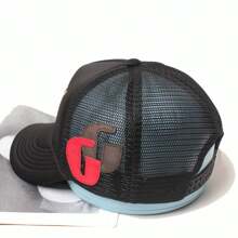 Men's Hat Fashion Versatile Truck Driver Hat Universal Couple Baseball Hat Men's Hat Color Matching Black Cap - Black - View 7