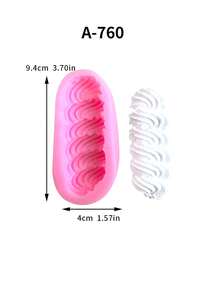 1 件奶油角/闪电泡芙模具、奶油角内衬、奶油壳 DIY 烘焙模具、香蕉硅胶模具 - 粉色 - 查看 6
