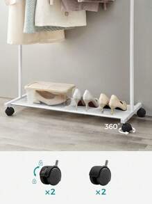 SONGMICS Porte-manteau Décorations d'Halloween Costumes d'Halloween Décoration d'automne Décoration de festival, Blanc/Noir/Gris - Blanc - Voir 5