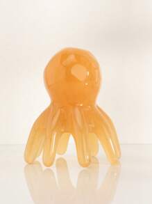 1pc Wide Tooth Massage Comb, Cute Octopus Shape Resin Material, Smooth Round Teeth Relaxing Scalp, 4 Color Options,Hair Brush,Comb,Hair Tools,Hair Products And Accessories For Barber Salon Beauty Travel Essentials