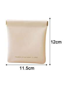 4pz Mini Monedero De PU Para Mujer Varios Colores