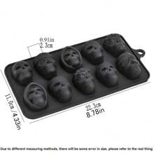 1 Peça Molde Criativo de Barra de Caveira, Forma de Gelo de 4 Cavidades, Molde de Gelo em Forma de Diamante para o Verão, Molde de Chocolate em Forma de Caveira de Silicone, Molde de Gelo para Gelatina, Pudim, Doces, Suprimentos de Cozimento Doméstico, Decorações de Bolo, Volta às Aulas, Suprimentos para Festa de Halloween
