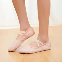 Zapatos de baile para mujeres, de lona cómoda y transpirable, con suela blanda, zapatos de ballet, zapatos de yoga, zapatos de práctica de baile