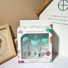 4件套 60ml/180ml/300ml 多色可选 高档礼盒 防摔防胀气 母婴用品 粉色 - 彩色 - 查看 6