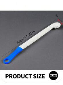 1Pc Bendable Glass Brush - Effective Cleaning Tool For Glassware, Glasses And Hookahs - Easy To Use - Blue - View 5