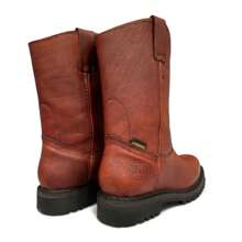 BOTA DE TRABAJO USO RUDO O INDUSTRIAL EN PIEL GENUINA DE ALTA CALIDAD PIEL CORTE VACUNO DE SELECCION CON SUELA TRACTOR EN HULE RESISTENTE - Color caoba - Ver 7