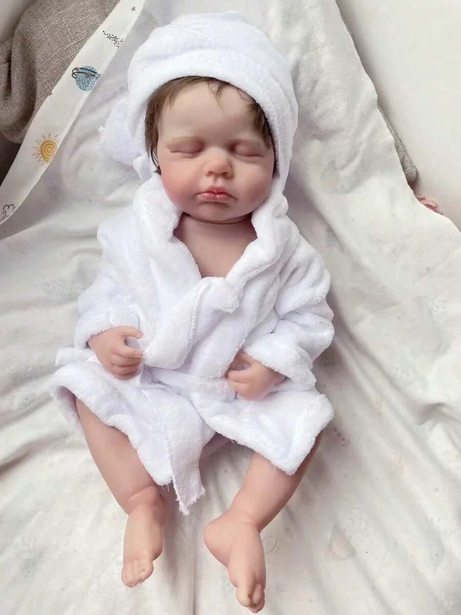 19 Inch Full Body Soft Vinyl Baby Reborn Doll Lifelike Vivid Loulou