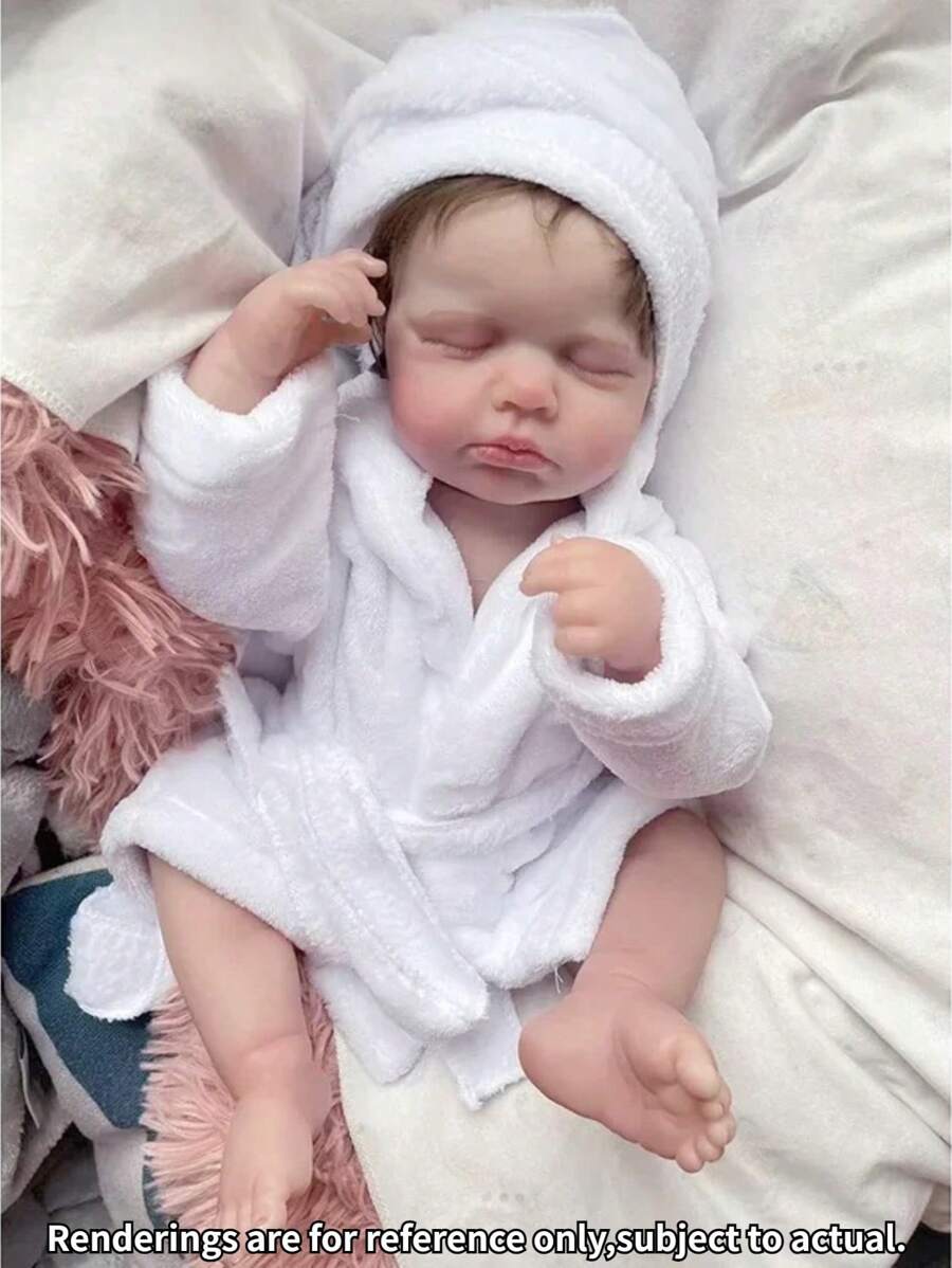 19 Inch Full Body Soft Vinyl Baby Reborn Doll Lifelike Vivid Loulou