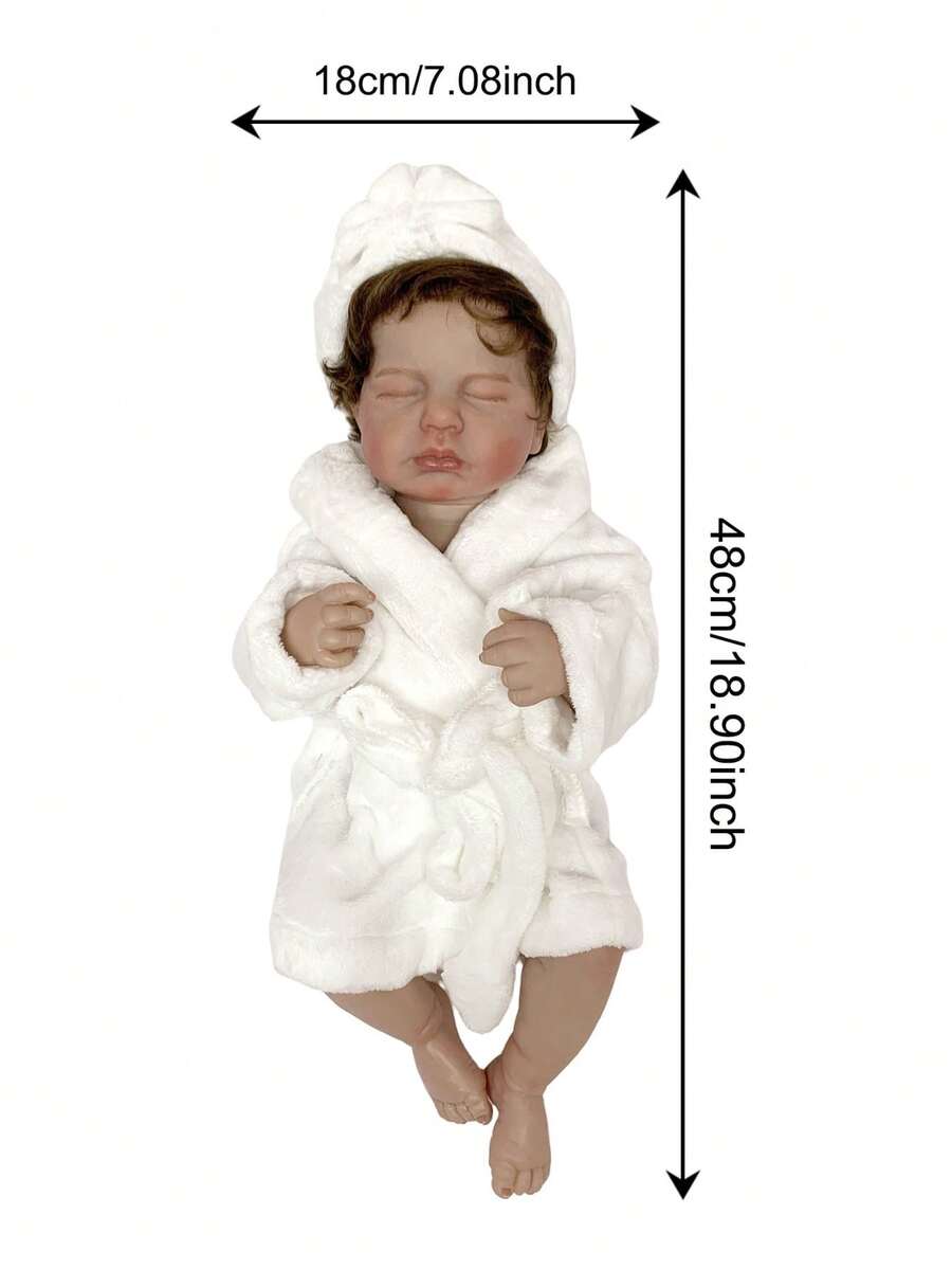 19 Inch Full Body Soft Vinyl Baby Reborn Doll Lifelike Vivid Loulou