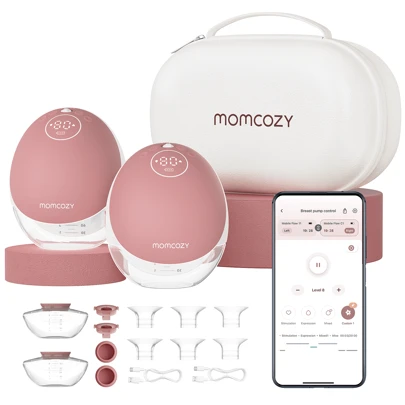  Momcozy Electric Breast Pump Portable Mobile Flow | M9, App Discreet Control Portable Breast Pump M9 24mm
