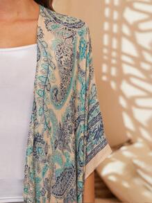 Beautiful Nomad Women Casual Bohemian Kimono Cover Up, Long Sleeve