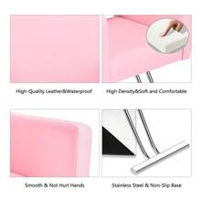 Artist hand Salon Black Chair | Hair Stylist, Women, Man | Heavy Duty Hydraulic Pump, 360 Degrees Rolling Swivel, Spa Beauty Equipment | Max Load Weight 330 Lbs - 粉色 - 查看 9