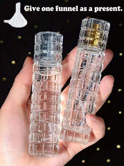 1/2个30毫升玻璃喷雾瓶，可重复灌装香水喷雾器空瓶，旅行古龙水喷雾泵容器，便携式香水瓶，适用于房间、卧室、日常使用，香水，玻璃容器，香水喷雾器，可重复灌装容器，玻璃瓶