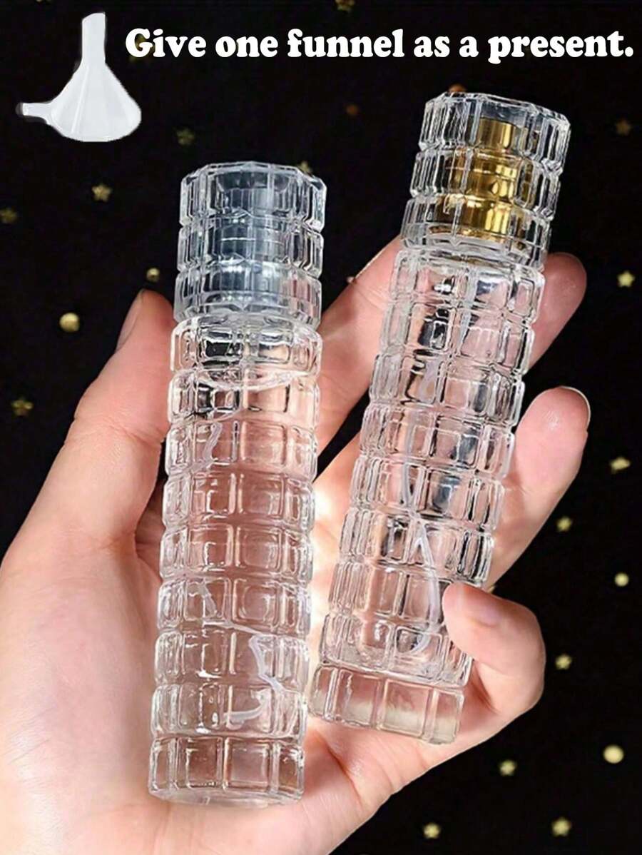 1/2 piezas Botella de spray de vidrio de 30ml, Atomizador de perfume recargable, Envase de spray de colonia de viaje, Botella de fragancia portátil, Adecuado para habitación, dormitorio, uso diario, perfume, envase de vidrio, vaporizador de perfume, envase recargable, botella de vidrio