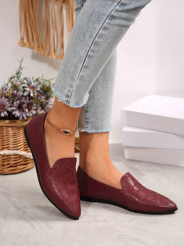 2024 Spring New Pointed Toe Fashionable Flats, Comfortable And Stylish Women Shoes