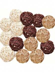 12个/3个 5/4厘米 1.97/1.57英寸 天然藤球花瓶填充物 家居装饰 树枝 花园 婚礼 派对 咖啡桌装饰 DIY手工艺品 最佳礼物 生日 毕业 圣诞节装饰 房间装饰 圣诞节 冬季 圣诞装饰 家居 圣诞礼物 圣诞装饰 - 彩色 - 查看 2