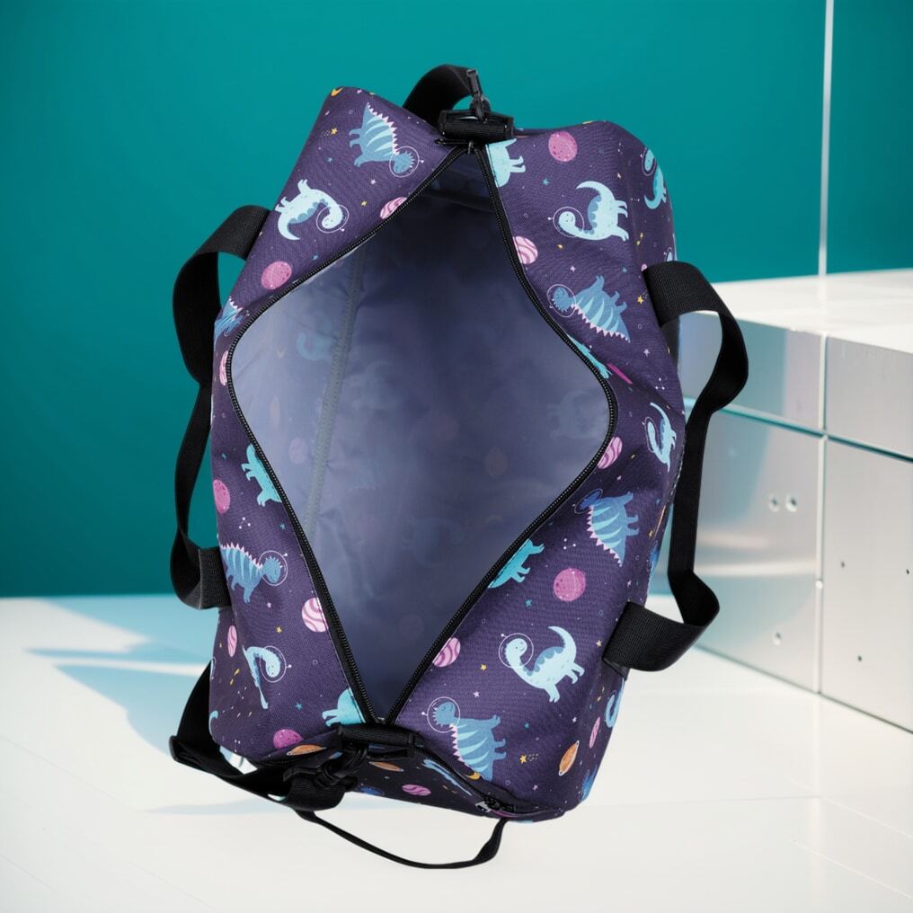 COARA Dinosaur Print Overnight Duffel Bag, Boys Small Sports Gym Bag
