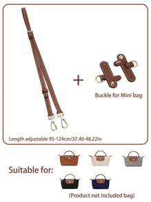Adjustable Shoulder Strap Accessory For Le Pliage Mini Bag Upgrade, 95-124cm Length, Synthetic Fiber Material, No-Drill, Handheld Or Crossbody, Available In Brown/Grey/Black/Pink/Navy/Dark Purple