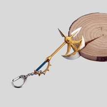 1 Piece Men's Tool Keychain Mixed Color Street Zinc Alloy Shiny - Gold - View 1